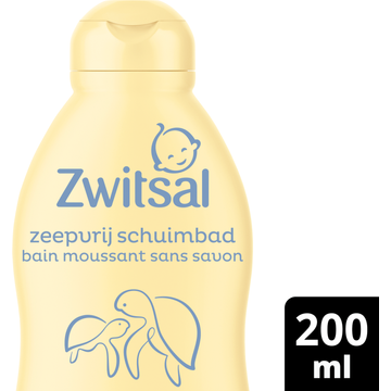 Zwitsal Zeepvrij Schuimbad Baby 200 ml bij Jumbo
