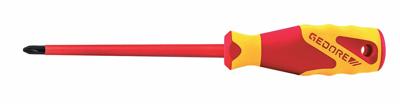 Gedore VDE 2160 PH 2 1612123 Kruiskop schroevendraaier PH 2 Koplengte: 100 mm DIN ISO 8764