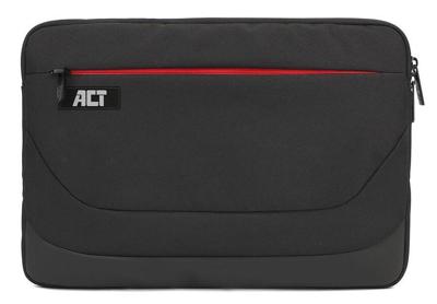 ACT AC8580 Suburb Laptop Sleeve 14,1" | Extra vak met Rits | Zwart