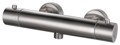 Wiesbaden Rio Therm.douchemengkraan 12cm geborsteld staal