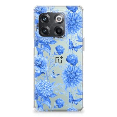 TPU Case voor OnePlus 10T Flowers Blue