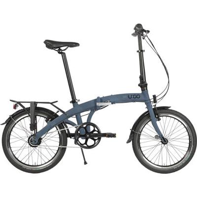 UGO Vouwfiets bergsma jorr 2.0 i7 nexus 7 zwart **afgemonteerd**voorzien van kettingkast, kettingspanner,schwalbe banden en mikdrager