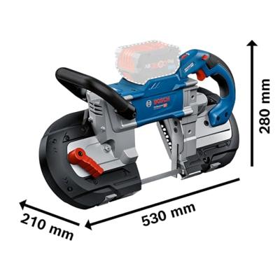 Bosch Blauw GCB 18V-127 Professional | Accu Bandzaag | Excl. Accu en lader | In doos - 06012B7000