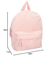 Pret Rugzak Run Around 30x25x11 cm Ribstof/Zachtroze - thumbnail