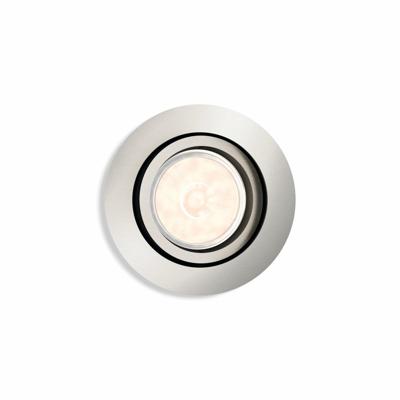 Philips Richtbare inbouwspotDonegal GU10 rond 9cm nikkel - 5039117PN