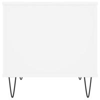 Salontafel 60x44,5x45 cm bewerkt hout wit - thumbnail