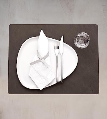 LIND DNA - Dinner Mat Square - Placemat 35x45cm Nupo Caviar LIND DNA - Dinner Mat Square - Placemat 35x45cm Nupo Caviar