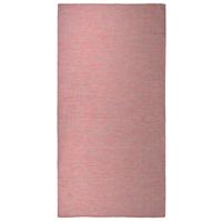 VidaXL Buitenkleed platgeweven 100x200 cm rood - thumbnail
