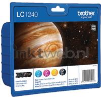 Brother Inktcartridge LC-1240 Origineel Combipack Zwart, Cyaan, Magenta, Geel LC1240VALBPDR - thumbnail