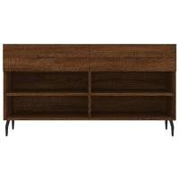 VidaXL Schoenenbank 102x35x55 cm bewerkt hout sonoma eikenkleurig - thumbnail