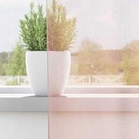 Gordijnen voile met roedezakken 2 st lichtroze - thumbnail