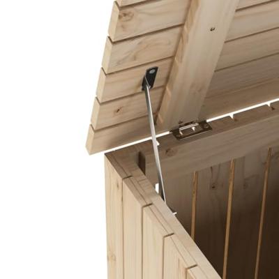 Wasmand met wielen RANA 45x45x64 cm massief grenenhout Wasmand met wielen RANA 45x45x64 cm massief grenenhout