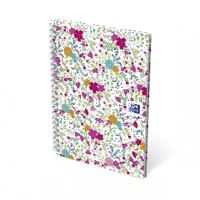 Oxford Floral softcover spiraalschrift, ft A5, 60 vel, gelijnd, 3 geassorteerde designs - thumbnail
