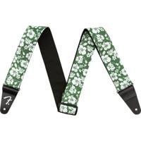 Fender Hawaiian Strap Green Floral gitaarband - thumbnail