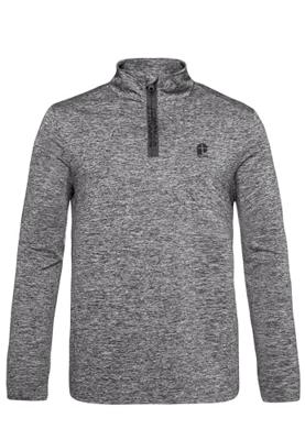 Protest Rewill 1/4 Zip Pully Heren Dark Grey Melee XXL