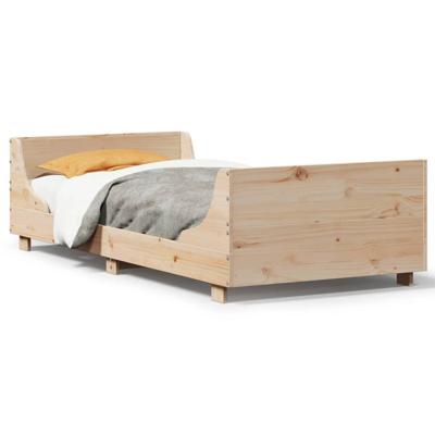 Bedframe zonder matras massief grenenhout 75x190 cm Bedframe zonder matras massief grenenhout 75x190 cm