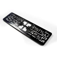 Kunststof kentekenplaathouder 'Click' 52x11cm Zwart ASNP04B - thumbnail