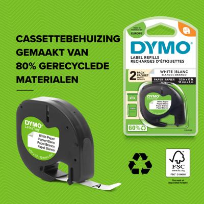 DYMO LetraTag LT-100H Labelmaker Geschikt voor labels: LT 12 mm DYMO LetraTag LT-100H Labelmaker Geschikt voor labels: LT 12 mm