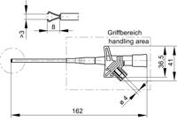 SKS Hirschmann KLEPS 2600 rt Veiligheids-krokodilklem Steekaansluiting 4 mm CAT II Rood - thumbnail