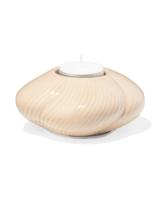 HEMA Theelichthouder keramiek twist crème (creme) - thumbnail