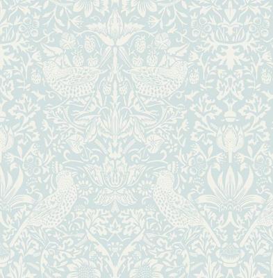 Dutch Wallcoverings British Heritage Vogel Blauw/- Wit