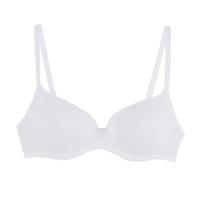 Beugel-bh van bio-katoen met cups, Wit 85C - thumbnail