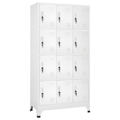 Lockerkast met 12 compartimenten 90x45x180 cm
