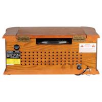 Reflexion HIF2002 Retro-stereoset FM, CD, Cassette, Platenspeler, USB Behuizing van echt hout, Opnamefunctie, Incl. afstandsbediening 2 x 40 W Hout - thumbnail