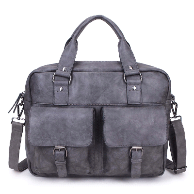 2 vaks PU schooltas werktas CAMILA Grijs 2 vaks PU schooltas werktas CAMILA Grijs