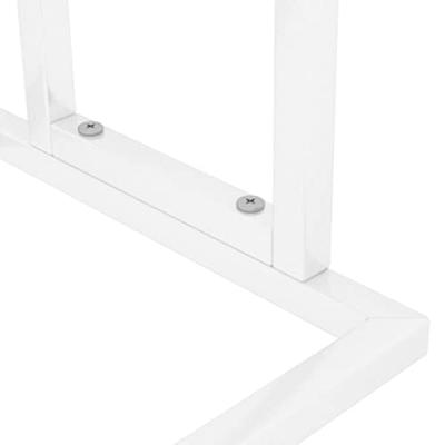 Handdoekenrek vrijstaand 48x24x78,5 cm ijzer wit