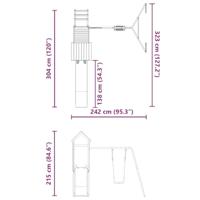 Speelhuis geïmpregneerd grenenhout - thumbnail
