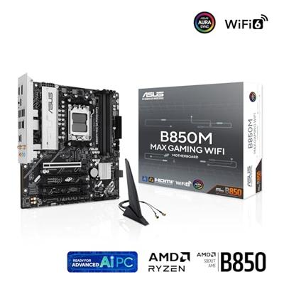 Moederbord AMD ASUS B850M MAX GAMING WIFI Moederbord AMD ASUS B850M MAX GAMING WIFI