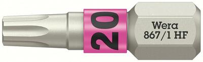Wera 867/1 TORX® HF bits met vasthoudfunctie, TX 20 x 25 mm - 05066142001 Wera 867/1 TORX® HF bits met vasthoudfunctie, TX 20 x 25 mm - 05066142001
