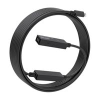 AISENS - A107-0870 verlengkabel USB 3.2 Gen1X1 met versterker, USB-C/M-USB-C/H, zwart, 10 m - thumbnail