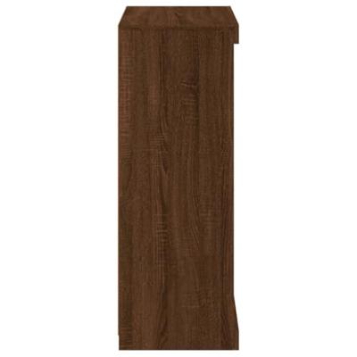 Dressoir met LED-verlichting 60,5x37x100 cm bruineikenkleurig Dressoir met LED-verlichting 60,5x37x100 cm bruineikenkleurig
