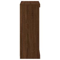 Dressoir met LED-verlichting 60,5x37x100 cm bruineikenkleurig - thumbnail