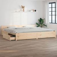 Bedframe met lades wit 180x200 cm Super King Size - thumbnail