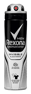Rexona Rexona Men Invisible Black+White Anti White Marks Deodorant - 150ml