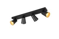 Trio 4-licht opbouwspotSharp zwart - 817100432 - thumbnail