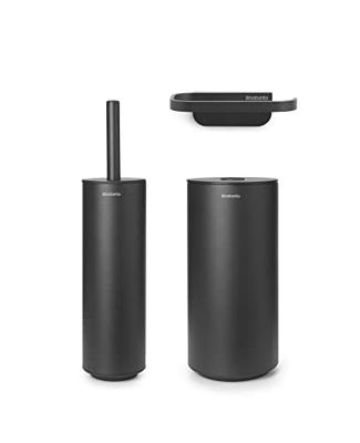 Brabantia mindset toiletaccessoires set van 3 mineral infinity grey