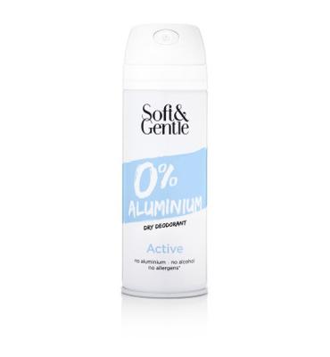 Soft&Gentle Deodorant Spray Active Aluminium Free (150ml)