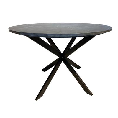 Sohome Ronde Eettafel 'Jula' 120cm, Zwart Marmer Sohome Ronde Eettafel 'Jula' 120cm, Zwart Marmer