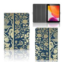 iPad 10.2 2019 | iPad 10.2 2020 | 10.2 2021 Tablet Cover Beige Flowers - thumbnail