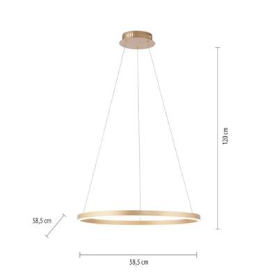 Just Light HanglampRitus messing - 15394-60