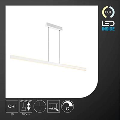 SLV Kantoor hanglampOne Linear 2x15w Led 140cm wit - 1006189