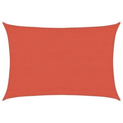 VidaXL Zonnezeil 160 g/m² rechthoekig 3,5x5 m hdpe terracottakleurig