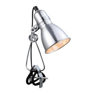 Wandlamp met klem zilver stekker schakelaar Photo Wandlamp met klem zilver stekker schakelaar Photo