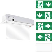 ESYLUX EN10031601 Vluchtwegverlichting Plafondinbouwmontage, Wandinbouwmontage Naar boven, Links, Rechts, Naar beneden - thumbnail