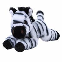 Wild Republic knuffel zebra Ecokins Mini junior 20 cm pluche wit/zwart - thumbnail