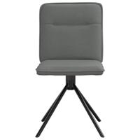 Eetkamerstoelen 4 st stof donkergrijs - thumbnail